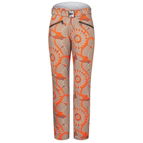 Bogner Mageli Insulated Ski Pants in Orange Floral 4 - Picture 2 of 8